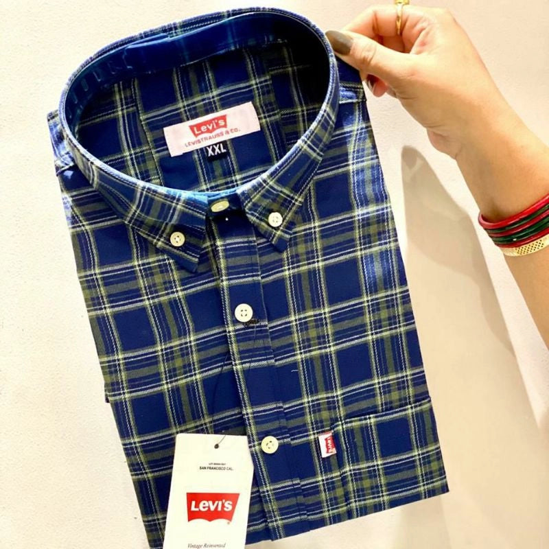 Mens Levi's Full Sleeve Check Shirts in Pack of 3