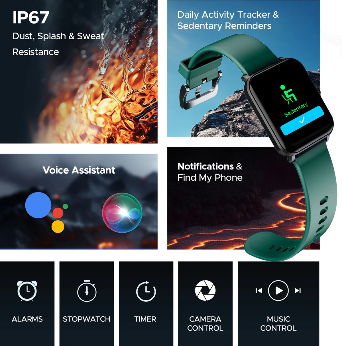 Boat Smart Watch BT Calling & Functional Crown
